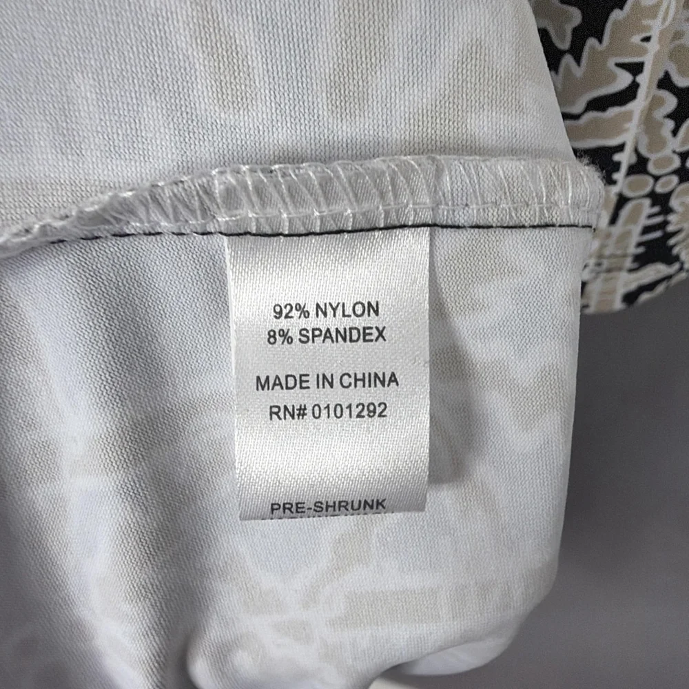 Lulu B Dress‎ Womens XL Black Starfish Print Stretch Resort Cruise Beach - Picture 8 of 10